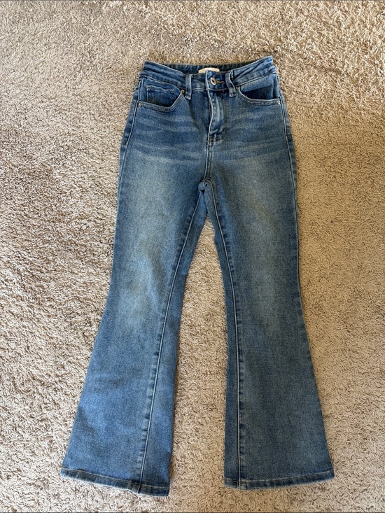 Ymi Jeans Other - Girls' Distressed Blue Flare Jeans – Classic Denim / E25